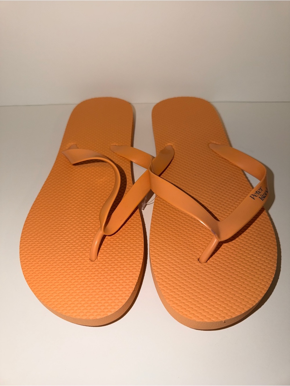 Women's Orange Flip Flop Sandals - Casual Summer Thong Sandals